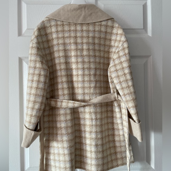 Petite Studio Double sided beige wool coat size xs - Picture 3 of 11